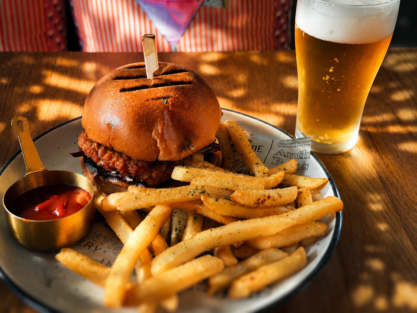 Burger and beer at California Republic